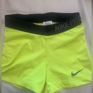 Neon yellow nike pros